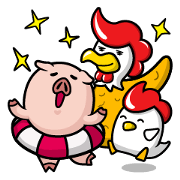 The "Chinju sticker collection.