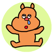 Funny squirrel sticker