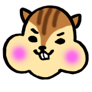 very cute squirrel Sticker