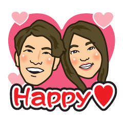 坂田夫婦ご結婚おめでとうスタンプ Line スタンプ Line Store