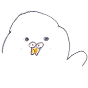 fat white parakeet