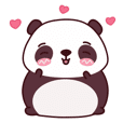 Malwynn Panda Bear Lovely Sticker Set