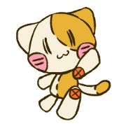 doll cat Sticker