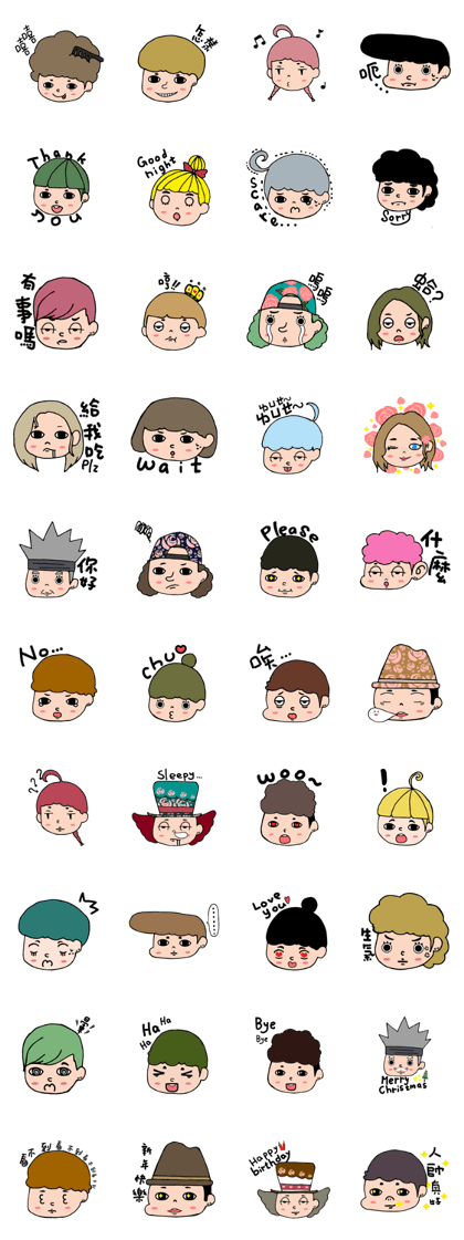 Emoticons boy&gril