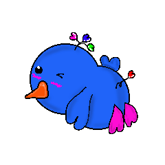 Happiness of bird Herbert.