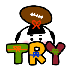 Rugby Kokeshi Sticker 2