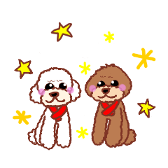 red&whitepoodle_stickers