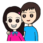 The absent-minded sister and brother.