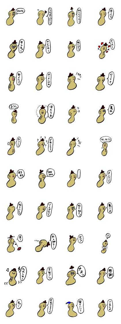 Talkative peanuts
