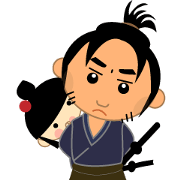 Samurai with a child