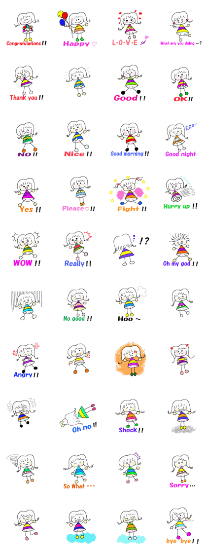 Stickers by Yosshy.(English)