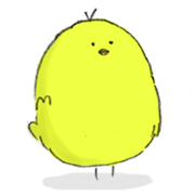 baby bird sticker