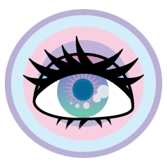 Cute monster's sticker