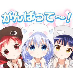 Talking Gochiusa Stickers Chimame Trio Line Stickers Line Store