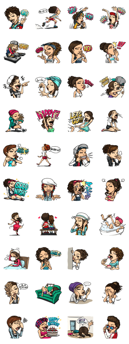 HIPHOPSticker for BGIRL -JP-