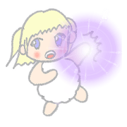 Cute fluffy girl sheep-chan Of healing