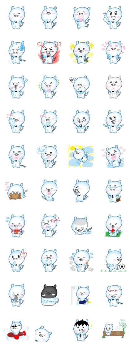 Angel Pig : MooDaeng : Pig Pops