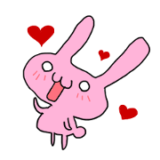 pretty rabbit sticker