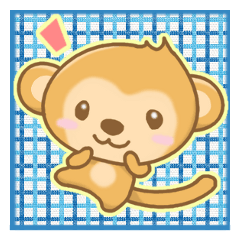 Friendly Monkey Sticker