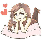 Gorgeous lady sticker