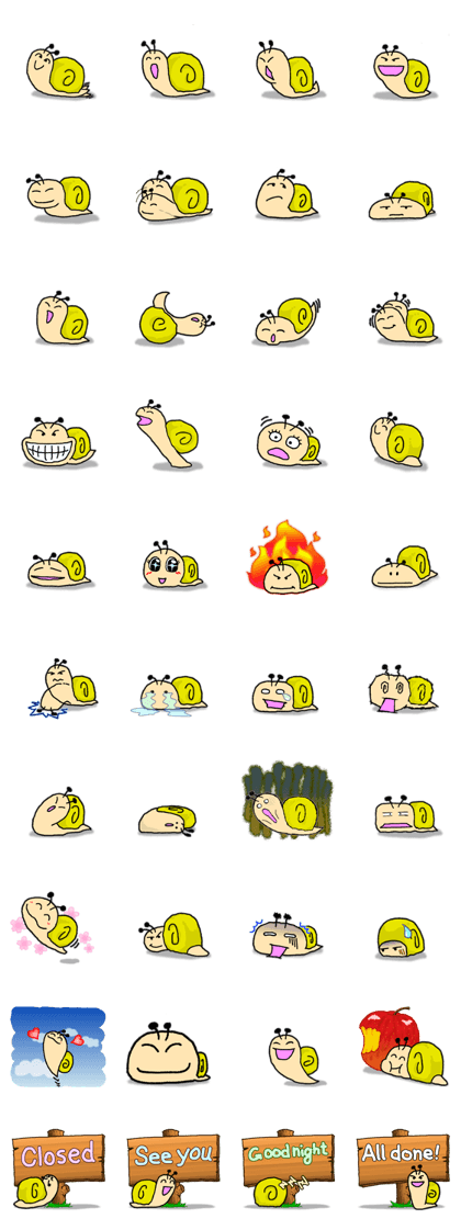 Snail's sticker IV