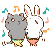 color tights cat and color tights rabbit