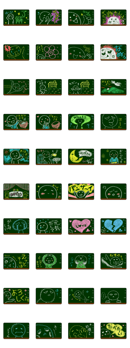 The character of the blackboard