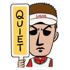Mr.Sugar's funny golf sticker
