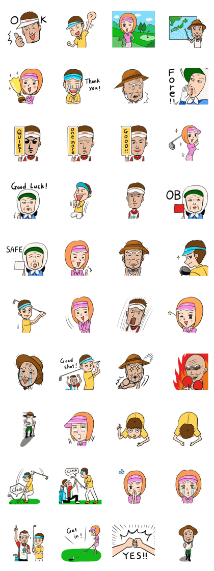 Mr.Sugar's funny golf sticker
