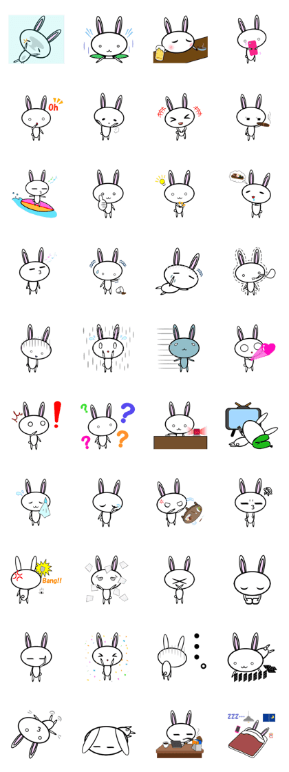 Rabbit sticker USAGIYAN