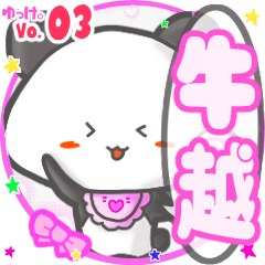 Panda's name sticker MY260320N20