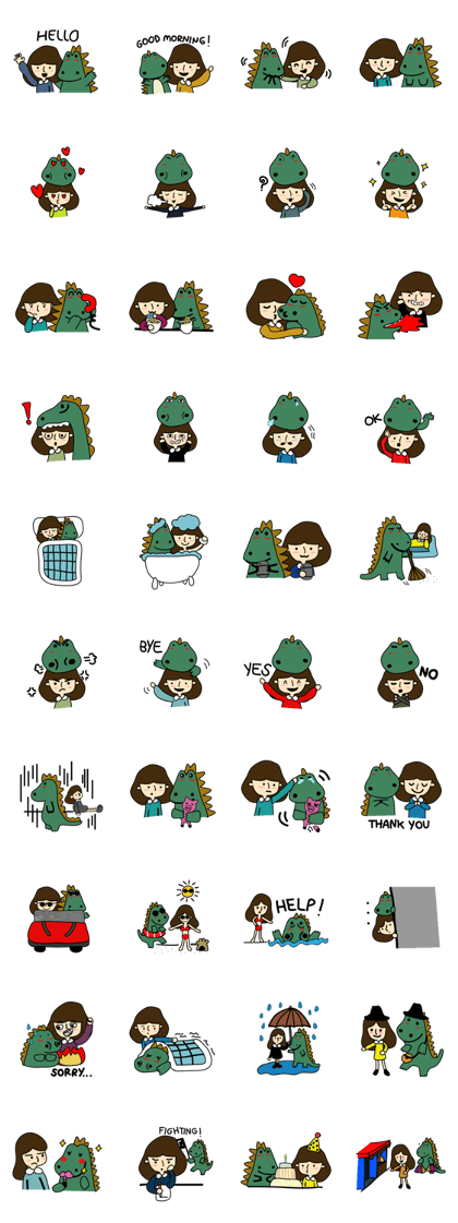TINY & FRED the dinosaur