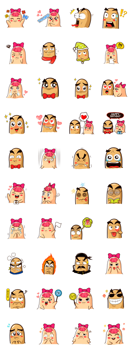 Finger lovers : THUMBIE & TOEY