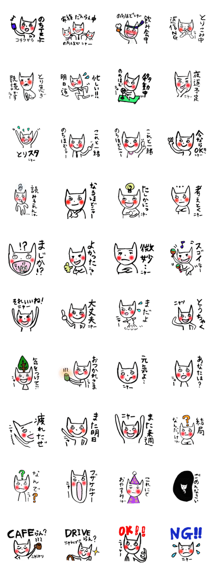 Cat Sticker for basic passiveness