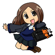 High school girl Japan Sticker