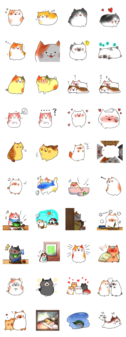 Marshmallow cats (Ver.2)