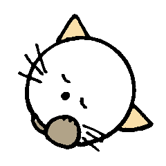 White circle cat