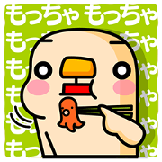 Sticker that was specialized in "eat"