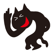More overaction black cat