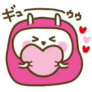 Cute Pink costume rabbit