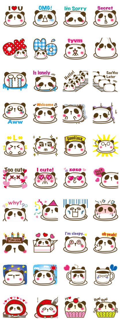 Feelings of panda cake Feelings of panda cake