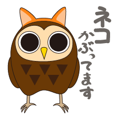Fuku-kun sticker of Lucky Owl