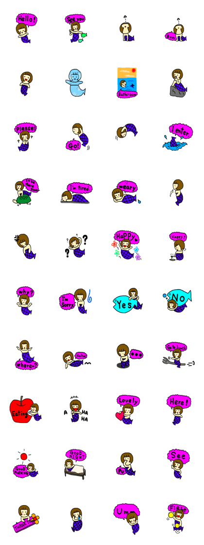 Bobbed hair seamaid"MARI"