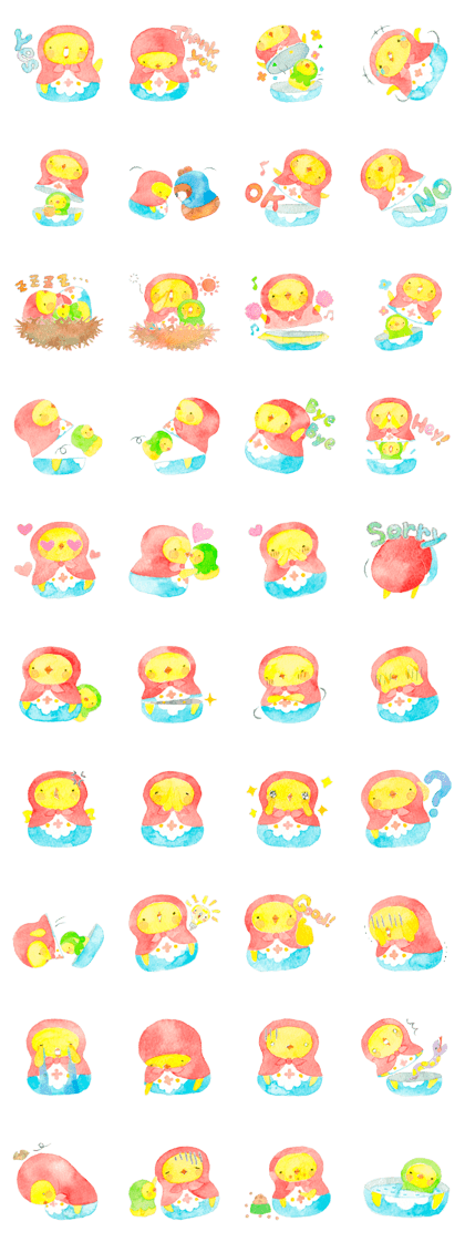 Little Bird Matryoshka Worldwide Edition