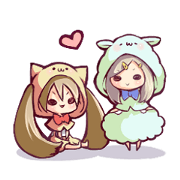 Soft and fluffy girl Sticker