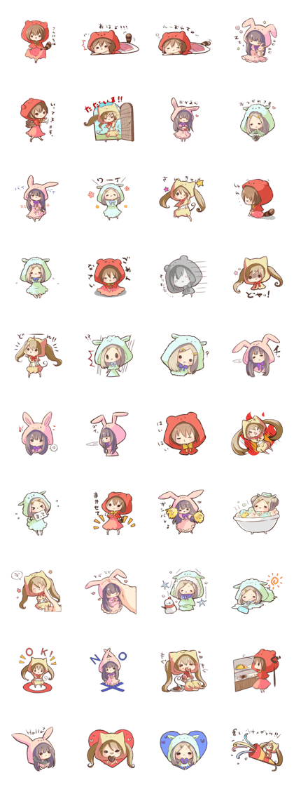 Soft and fluffy girl Sticker