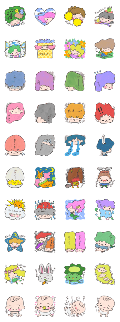 kawaii character sticker