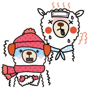 Three alpacas - Hot and cold Three alpacas - Hot and cold