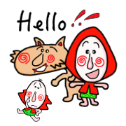 Comic Girl  and wolf