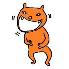 Orange crazy cat